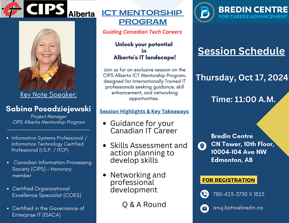 CIPS Alberta Mentorship Program Information Session at the Bredin ...